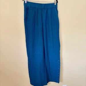 Soft Surroundings Gauze Wide Leg Pants